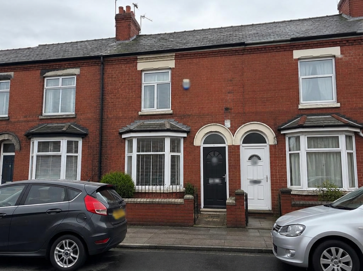 Typical Liverpool contractor house with parking
