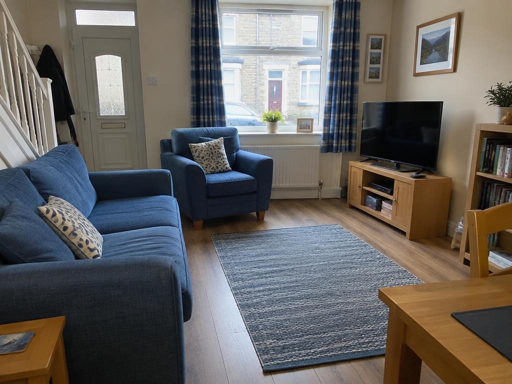 Clean, practical contractor accommodation interior for teams staying in Swansea